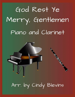 Book cover for God Rest Ye Merry, Gentlemen, for Piano and Clarinet