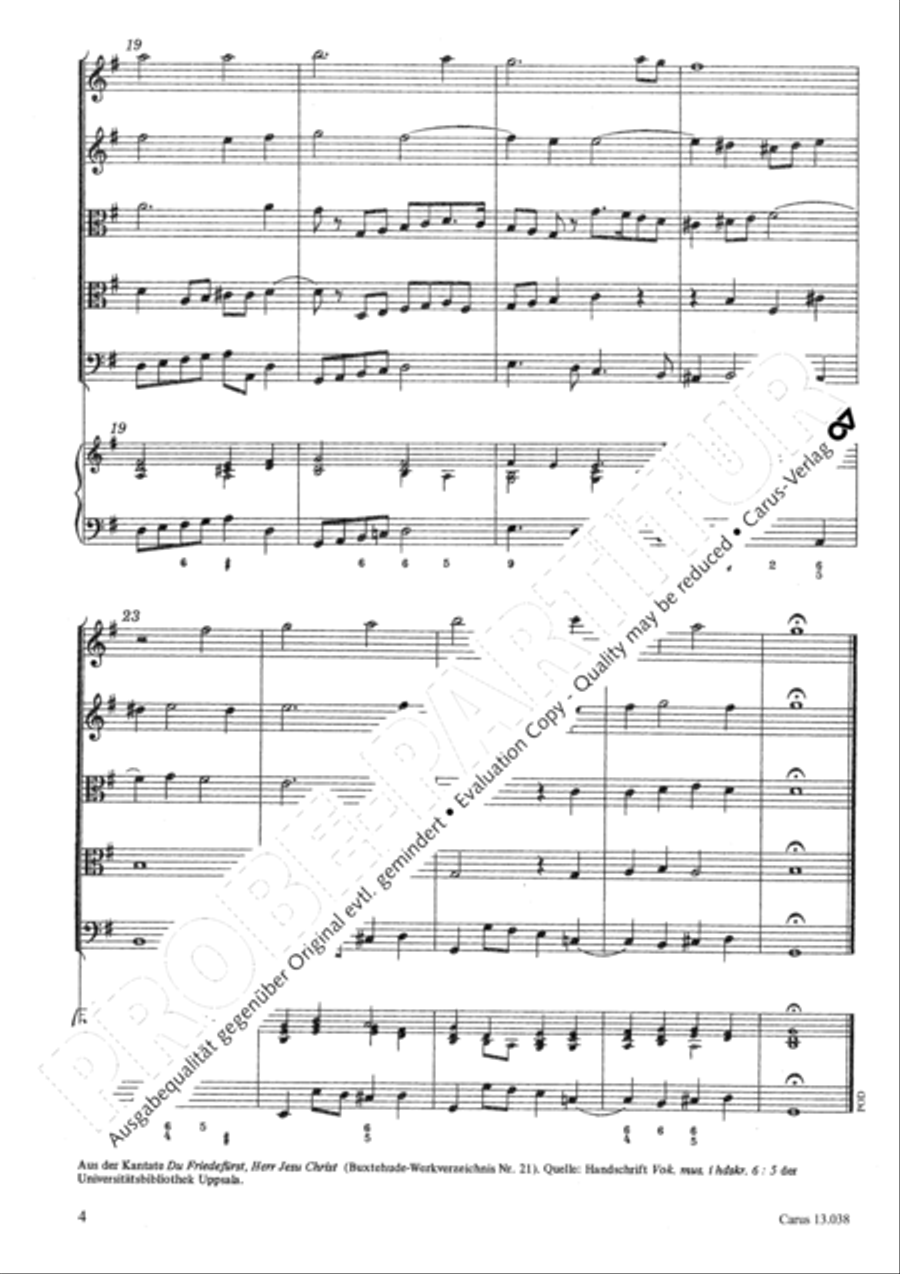 Thou Prince of peace, to thee we how (Du Friedefurst, Herr Jesu Christ) Bassoon scores gallery preview page 5