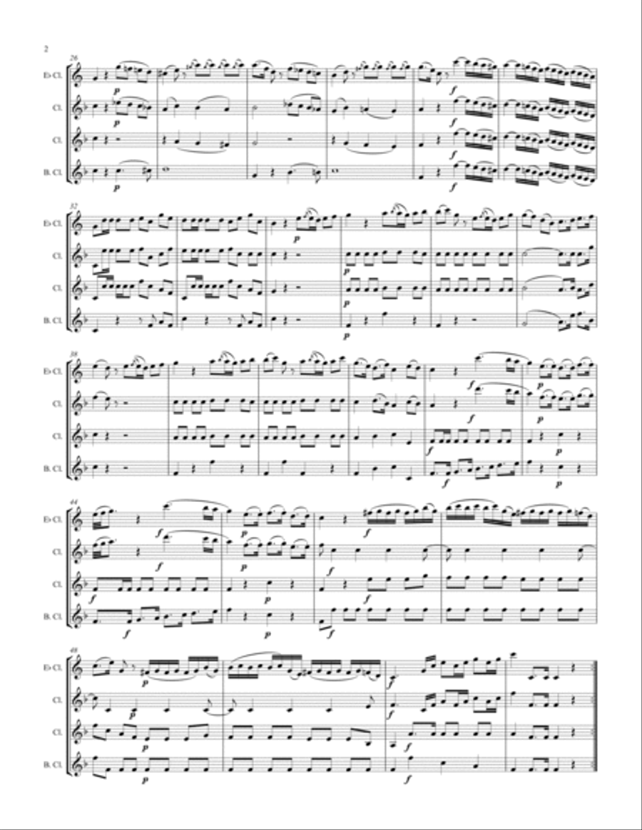 March #2 Woodwind Quartet scores gallery preview page 2