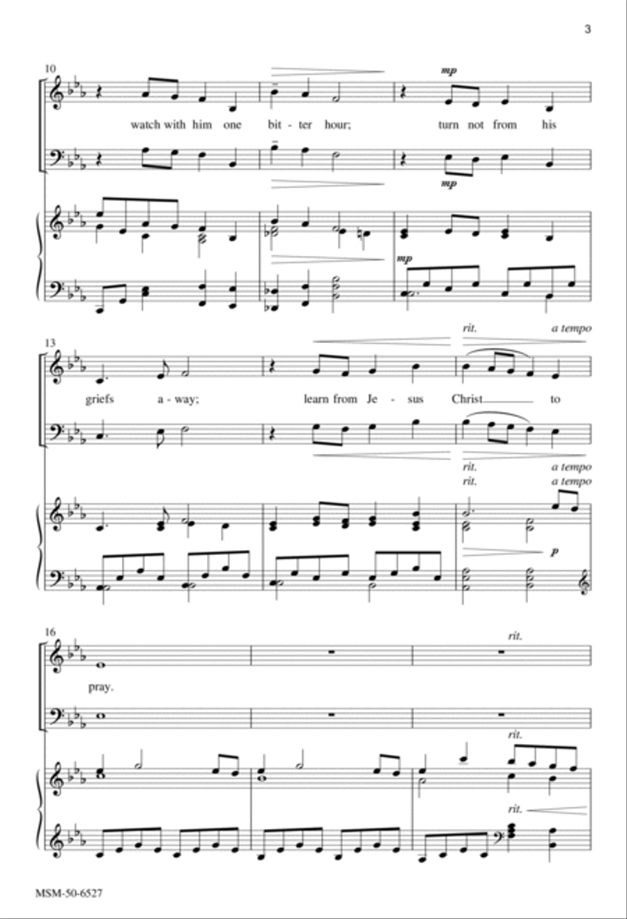 Go to Dark Gethsemane 4-Part scores gallery preview page 2