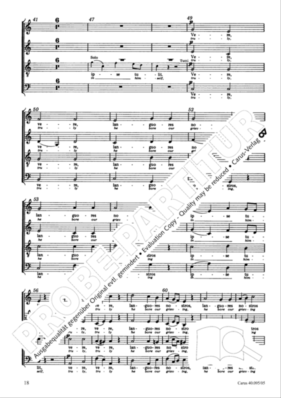 The Seven Words (Die Sieben Worte) 4-Part scores gallery preview page 19