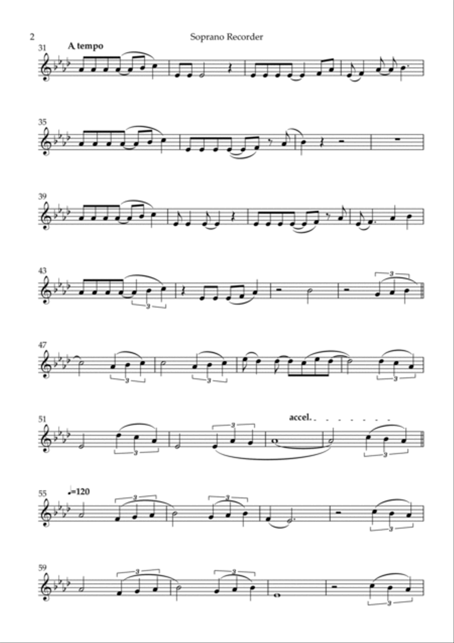 Part Of Your World (reprise) Recorder scores gallery preview page 2