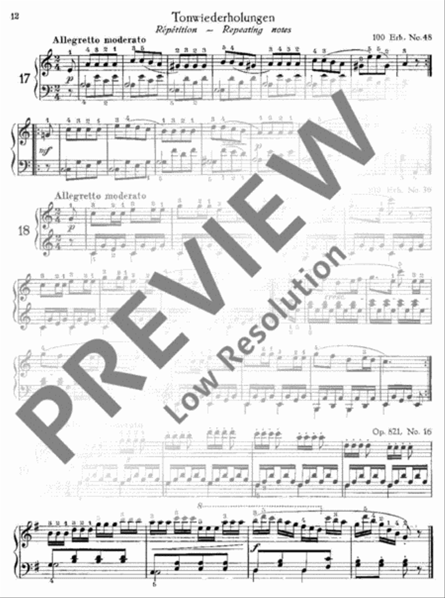 The practical Czerny Piano Solo scores gallery preview page 13