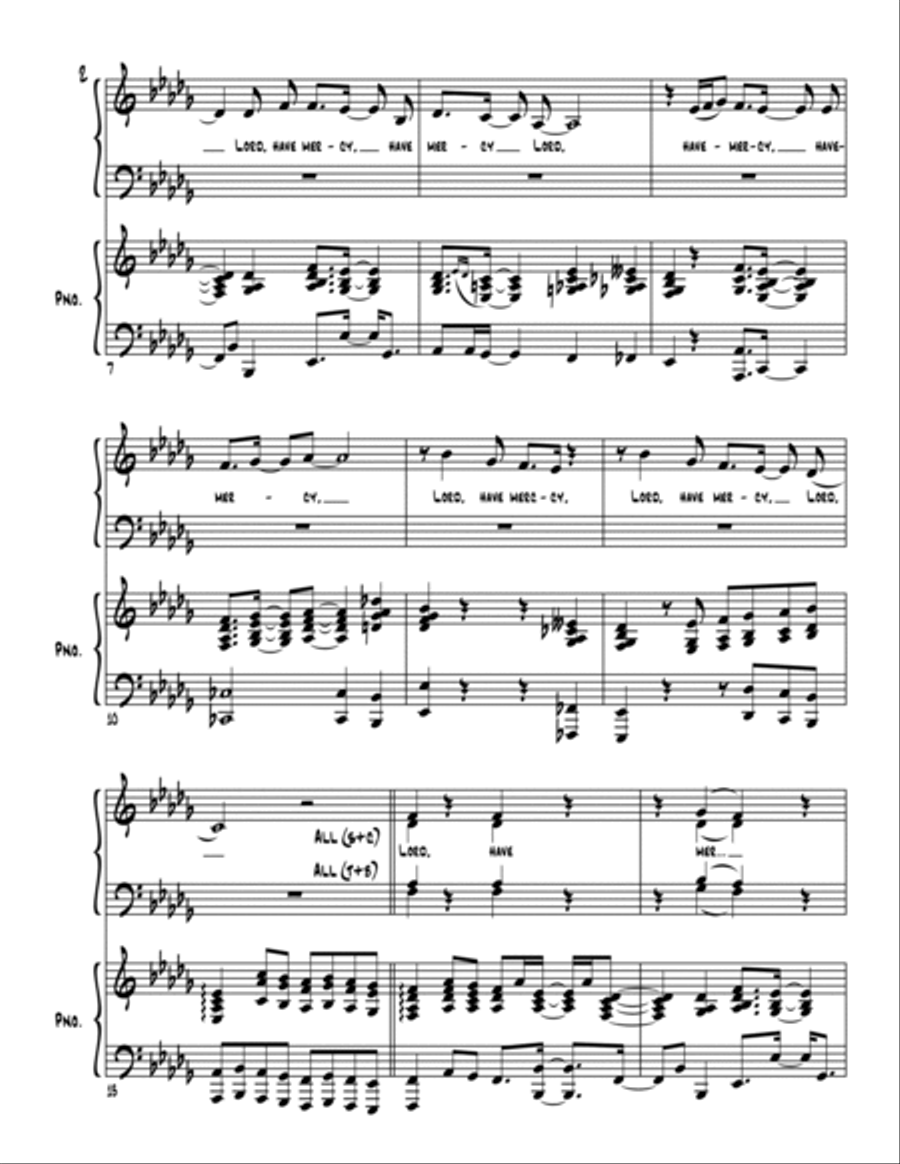 Lord have mercy 4-Part scores gallery preview page 3