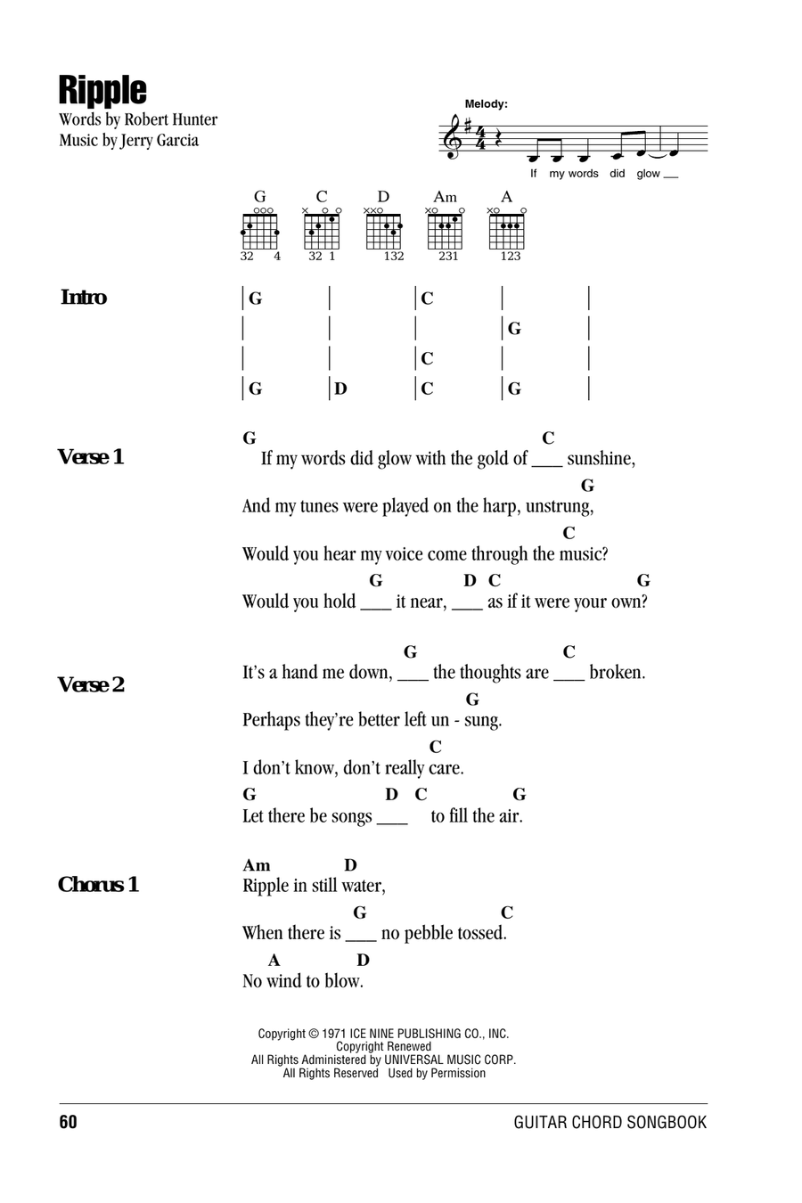 Ripple Acoustic Guitar scores gallery preview page 1