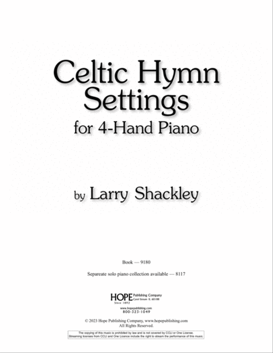 Celtic Hymns for 4-Hand Piano-Digital Version Piano Accompaniment scores gallery preview page 3