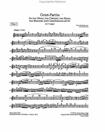 Octet-Partita in F major Op. 57