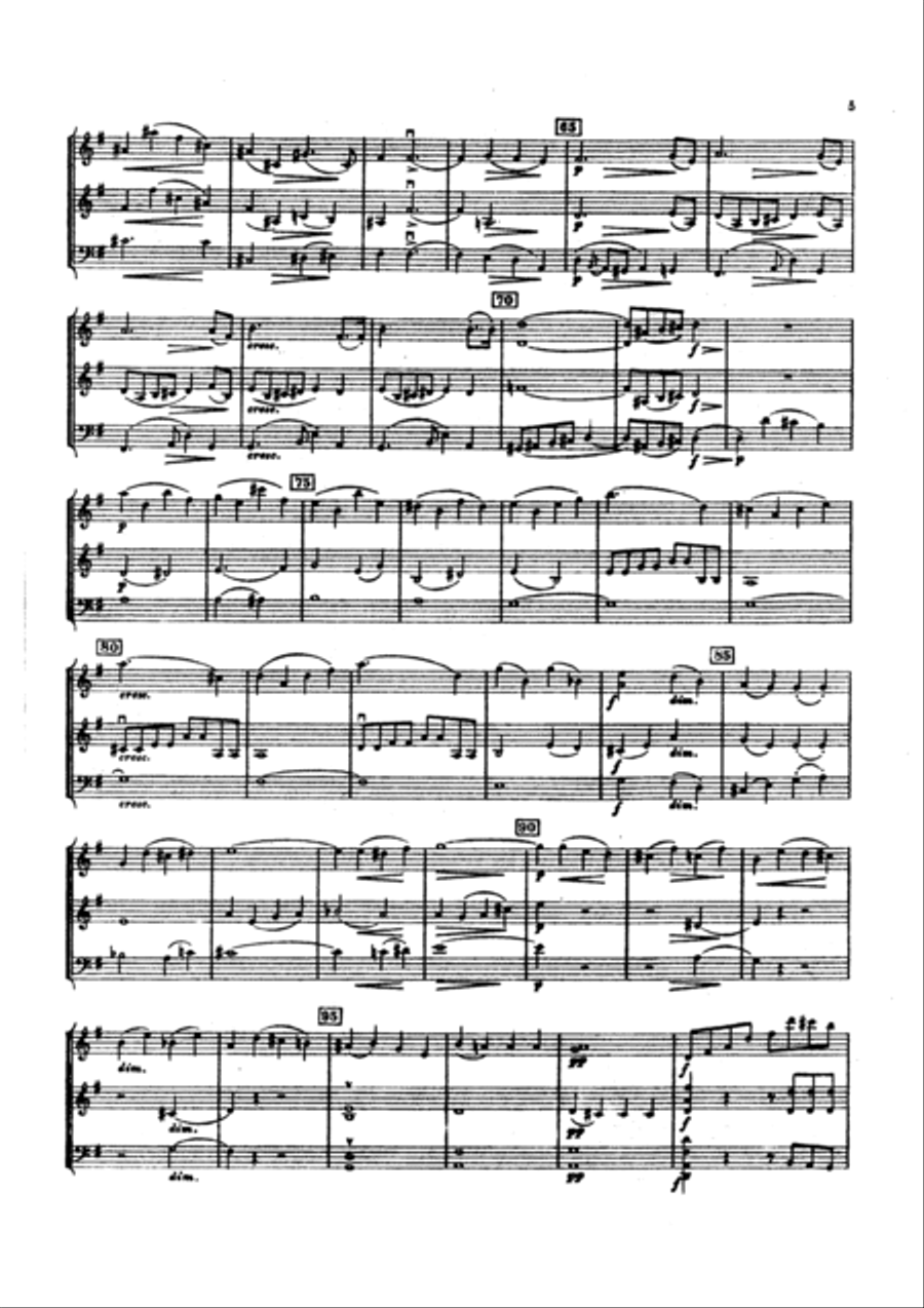 Trio For Two Violins And Cello In G Major String Trio scores gallery preview page 3