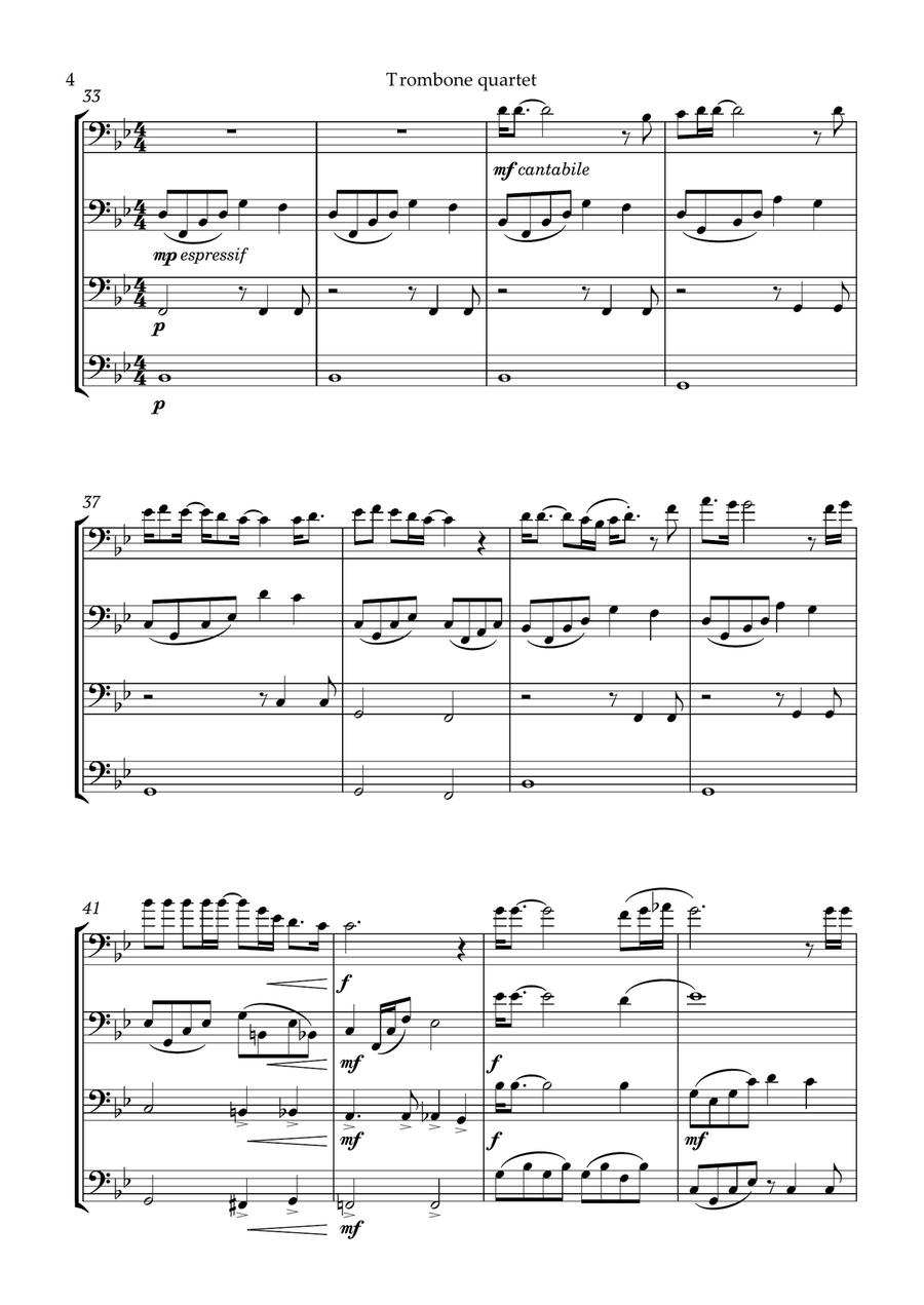 Bohemian Rhapsody Trombone Solo scores gallery preview page 5