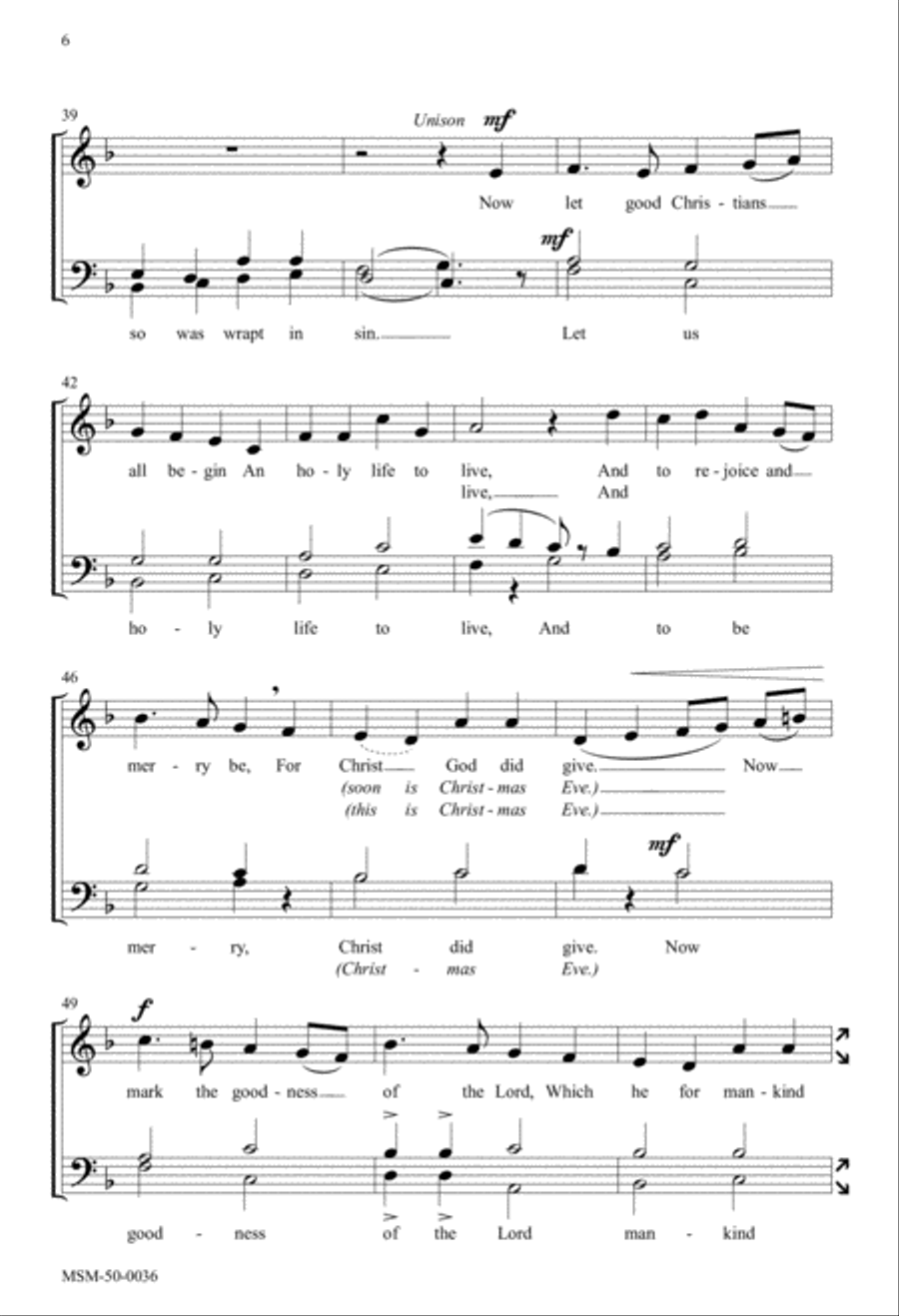 The Lord at First Did Adam Make 4-Part scores gallery preview page 5