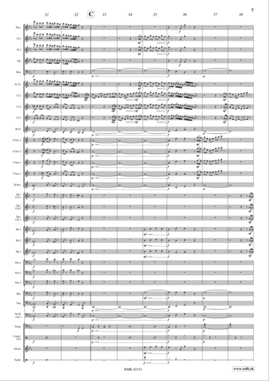 Toccata Toccata Concert Band scores gallery preview page 7