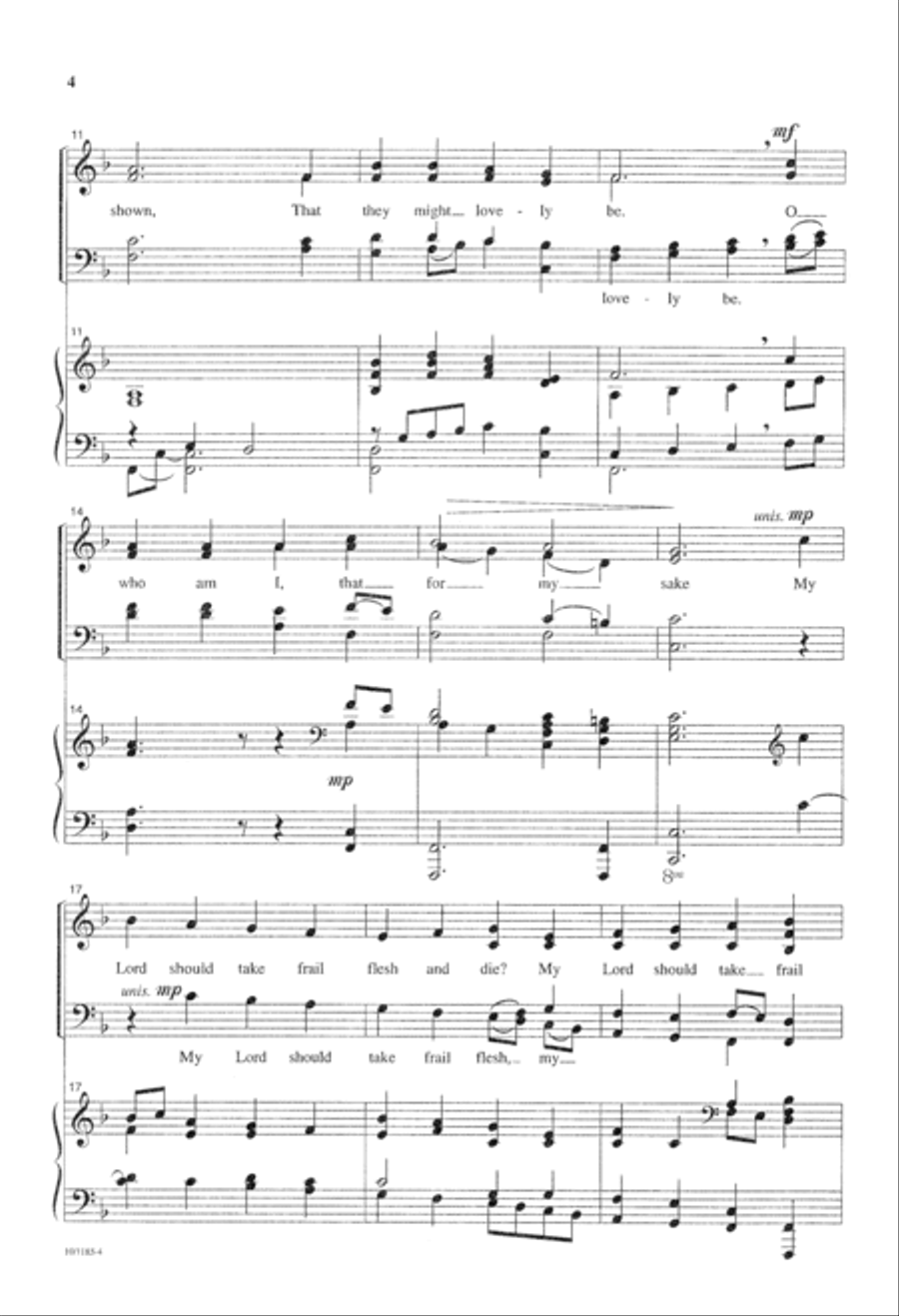 My Song is Love Unknown 4-Part scores gallery preview page 4