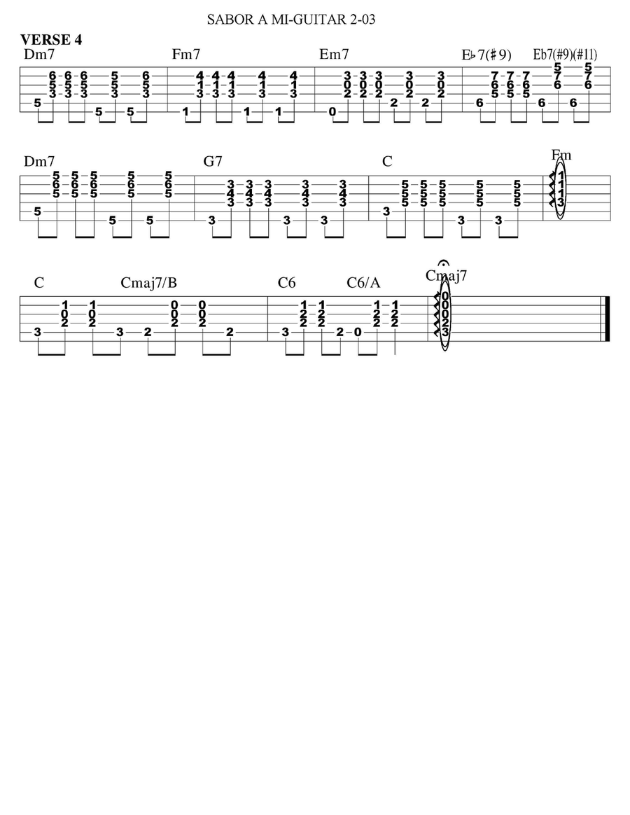 Sabor A Mi (be True To Me) Vocal Duet scores gallery preview page 6