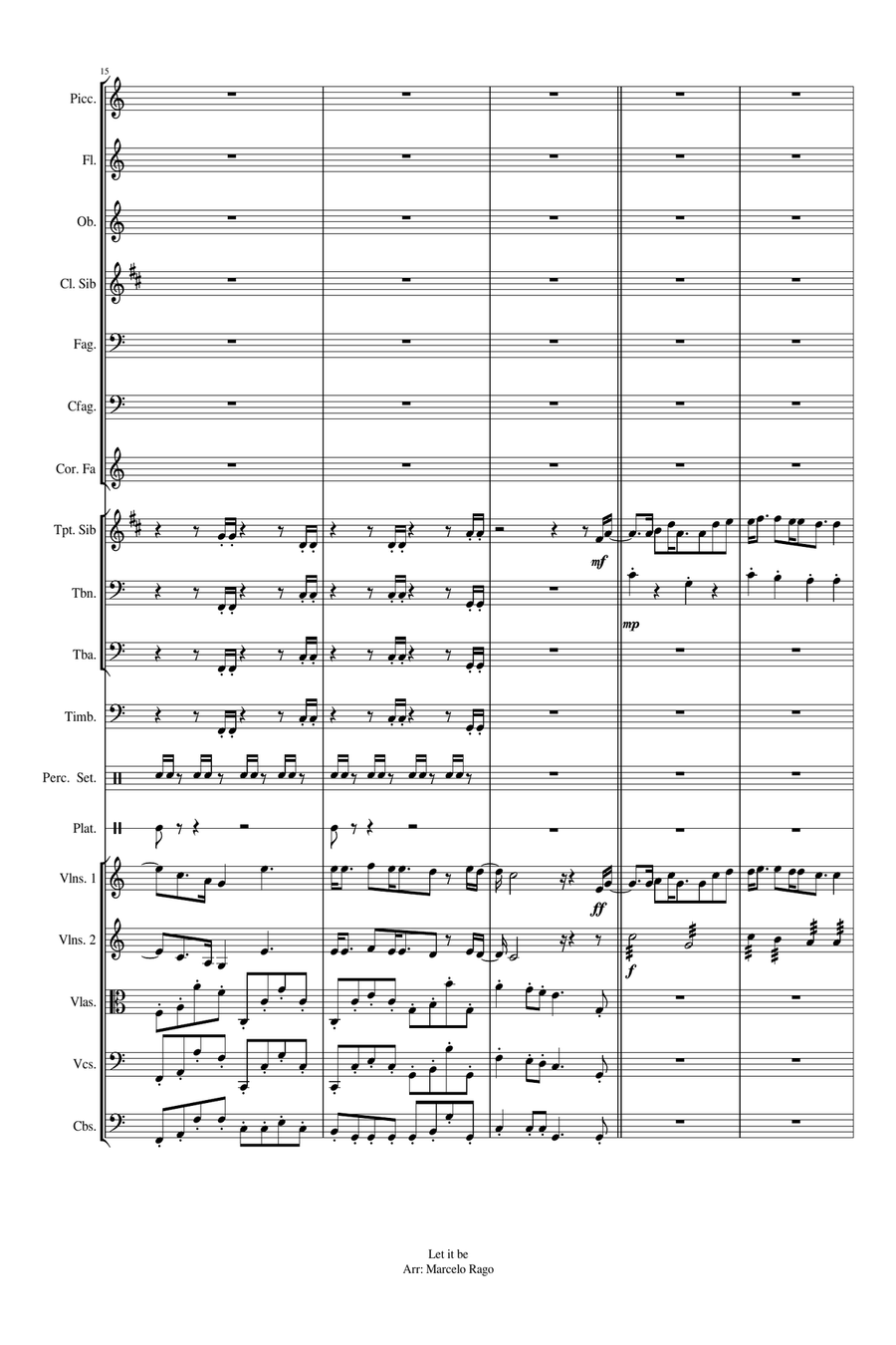 Let It Be Let It Be Full Orchestra scores gallery preview page 5