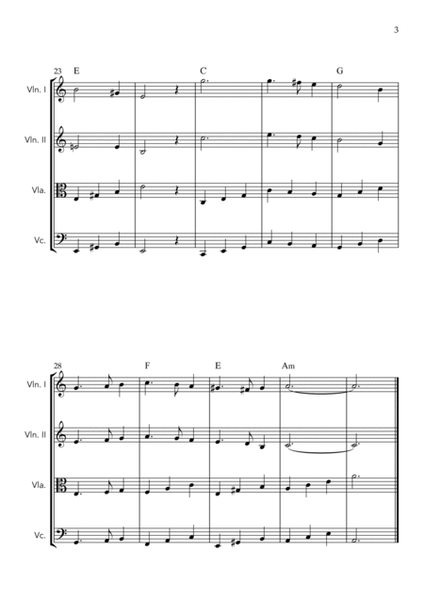 Greensleeves (for String Quartet) image number null