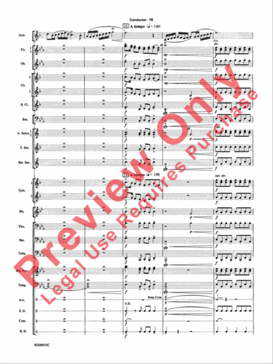Christmas Concerto Concert Band scores gallery preview page 19