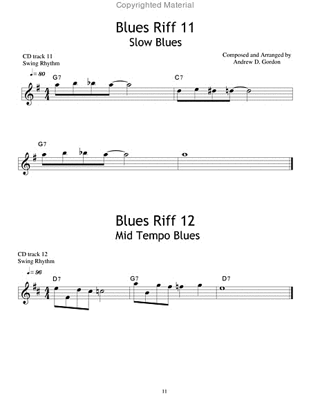 100 Ultimate Blues Riffs for Bb instruments Beginner Series
