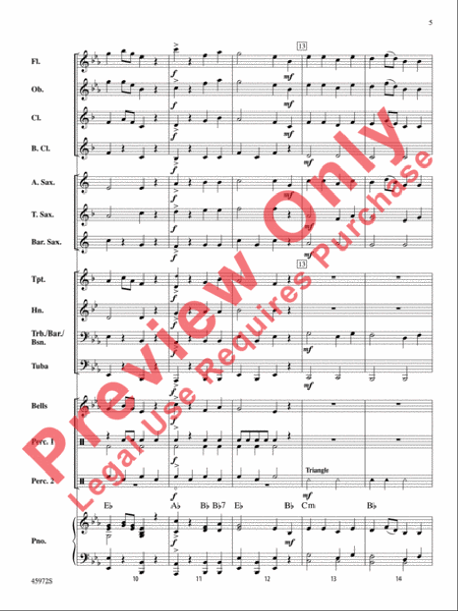 Pop Goes the Band Pop Goes the Band Concert Band scores gallery preview page 6