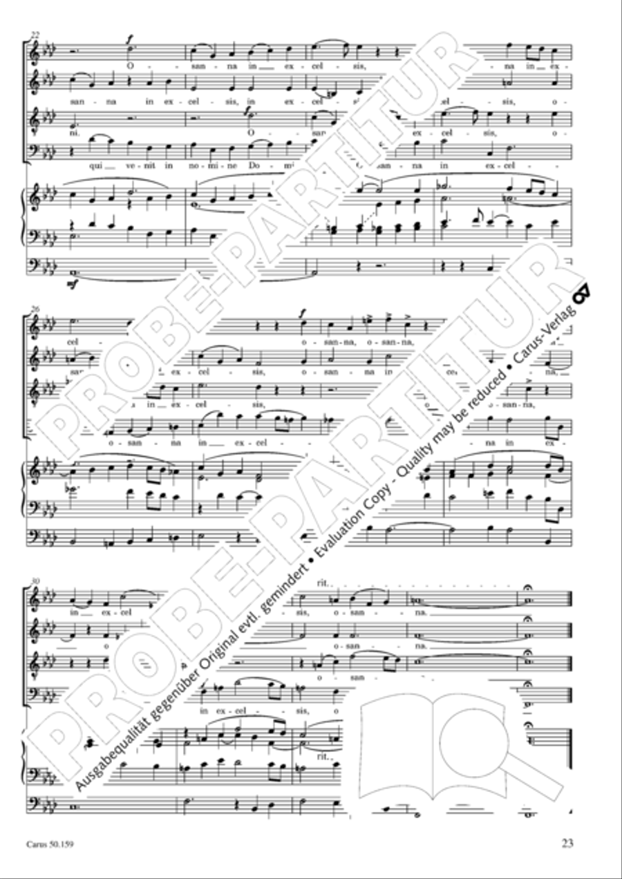 Mass in F Minor (Missa in f) 4-Part scores gallery preview page 24
