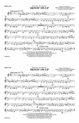 Movin' on Up (Theme from "The Jeffersons"): Horn in B flat