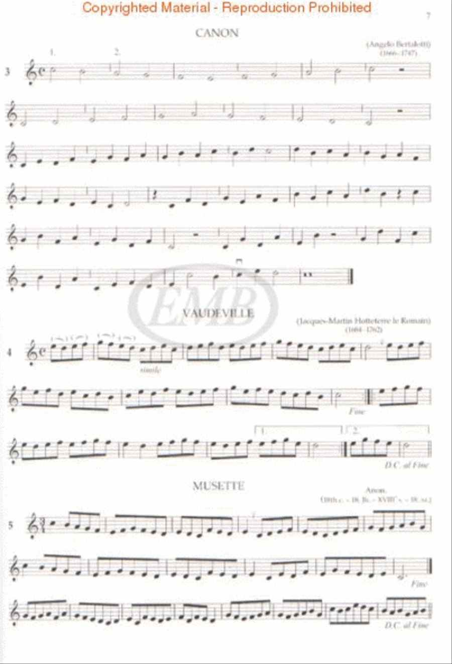Baroque Studies for Descant Recorder Flute scores gallery preview page 2