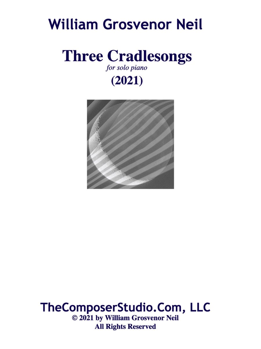 Three Cradlesongs for solo piano Piano Solo scores gallery preview page 1