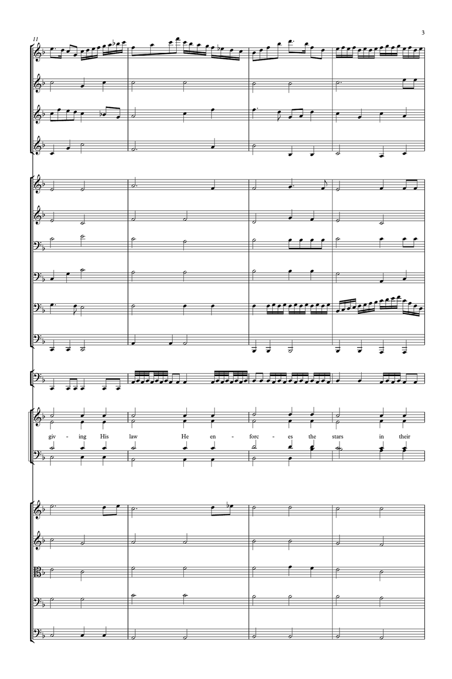 Let all things now living 4-Part scores gallery preview page 3