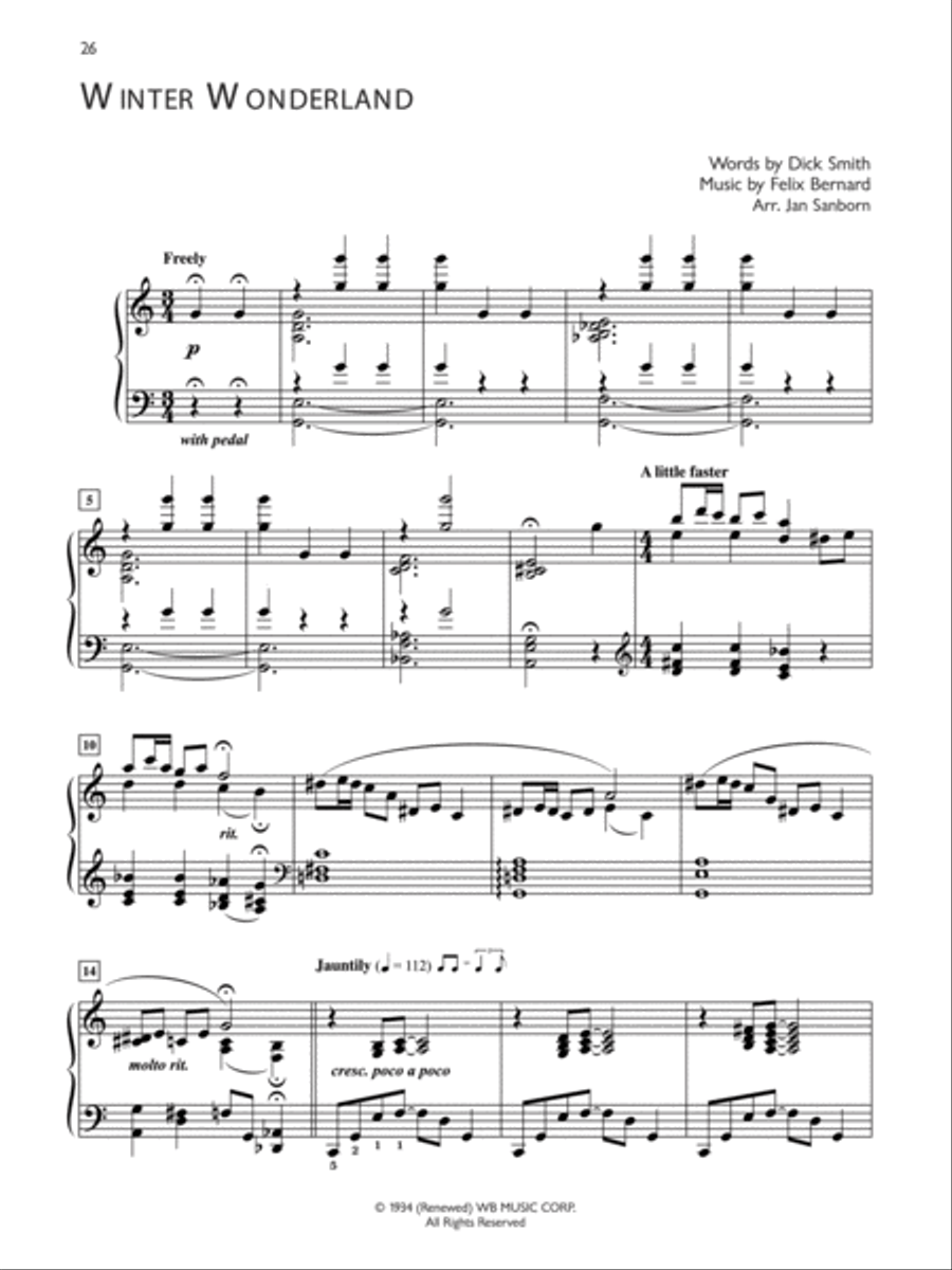 Popular Performer -- Christmas Piano Solo scores gallery preview page 4