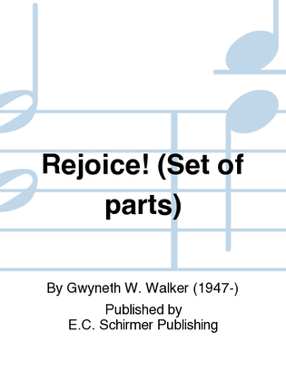 Book cover for Rejoice! (Brass Version Parts)