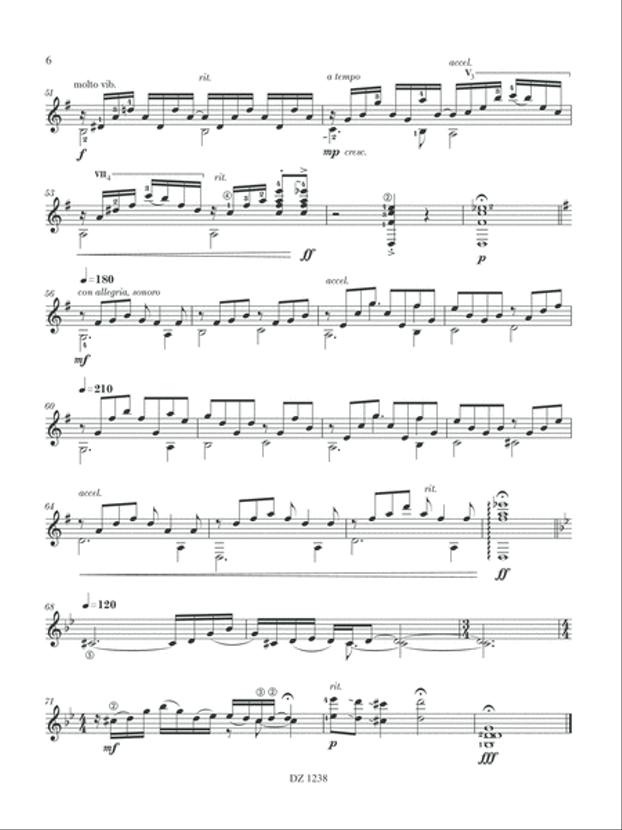 Sonata de la Luna Classical Guitar scores gallery preview page 6