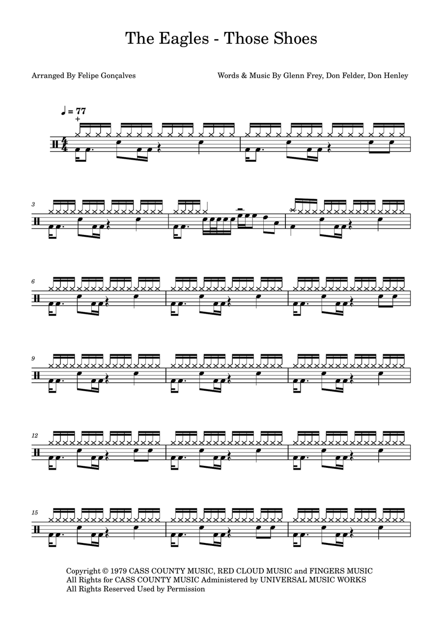 Those Shoes Drum Set scores gallery preview page 1