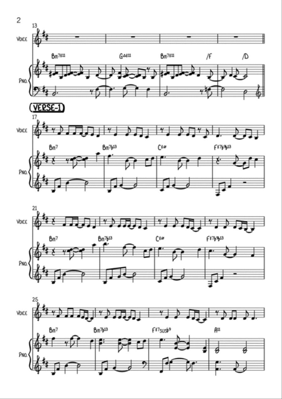 Secrets for Nicotine (Classical Version) Piano Solo scores gallery preview page 2