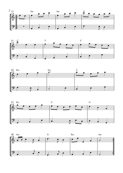 Carolan's Welcome - VIolin and Cello With Chord Symbols Arangement image number null