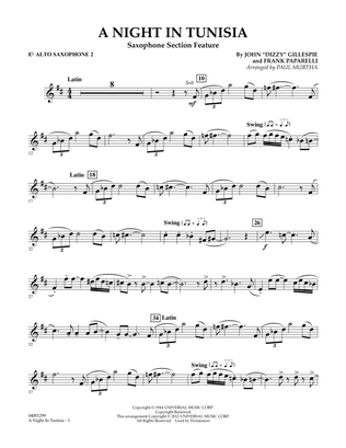 A Night In Tunisia (Saxophone Section Feature) - Eb Alto Saxophone 2