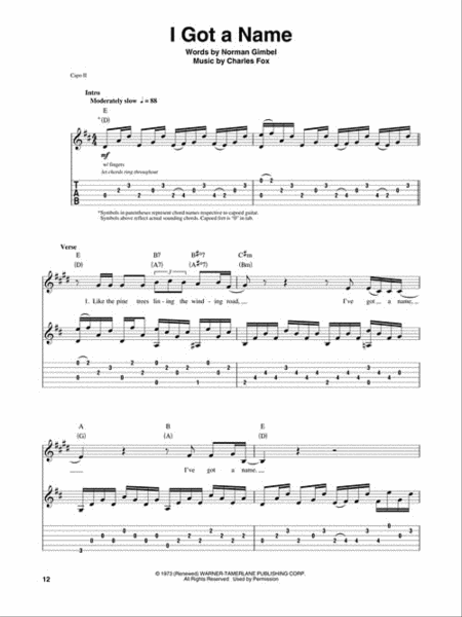 Jim Croce Jim Croce Acoustic Guitar scores gallery preview page 5