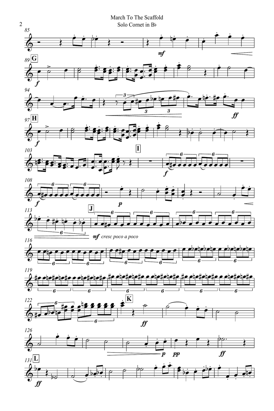 Symphonie Fantastique Brass Band scores gallery preview page 2