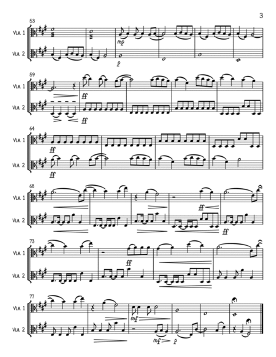 Wildest Dreams String Duet scores gallery preview page 3