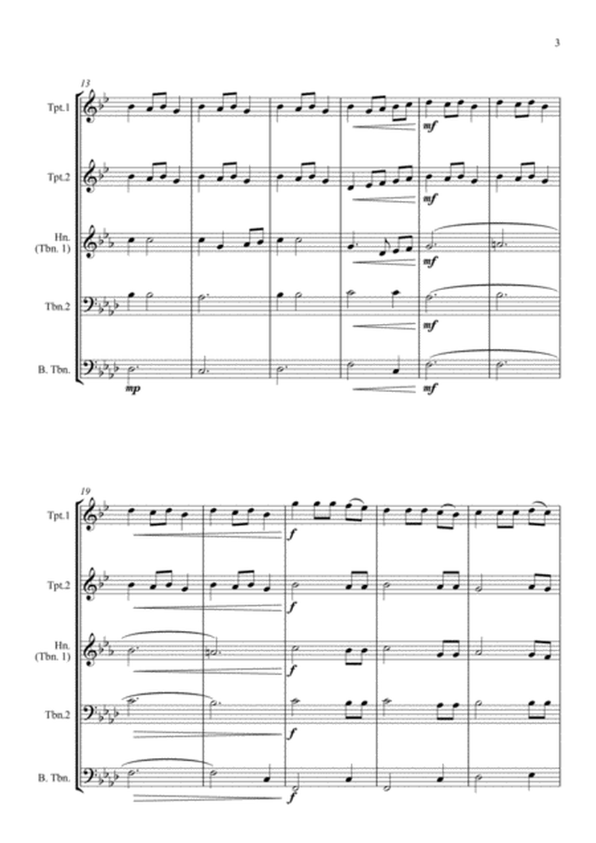 Fantasia on the Ukrainian Bell Carol - for Brass Quintet image number null