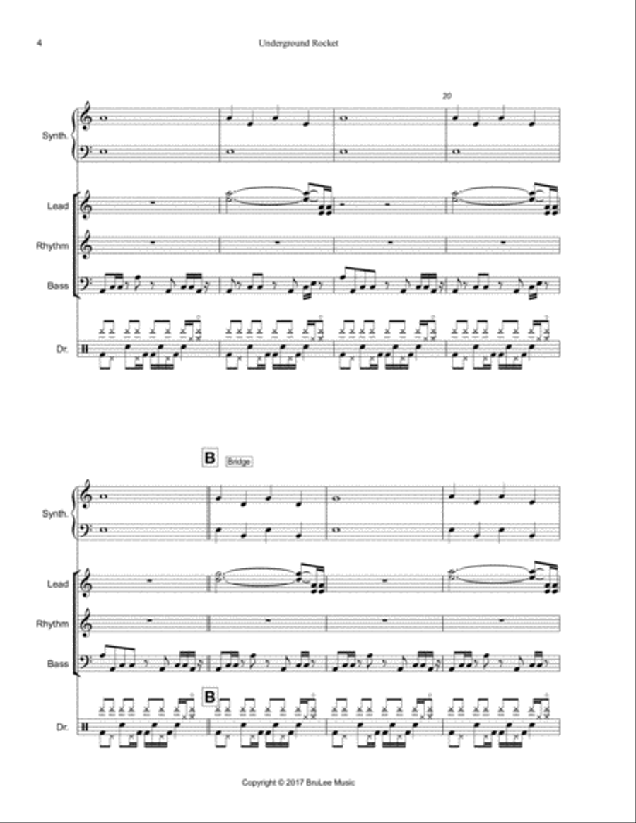 Underground Rocket Small Ensemble scores gallery preview page 4