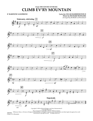 Climb Ev'ry Mountain (from The Sound of Music) - Eb Baritone Saxophone