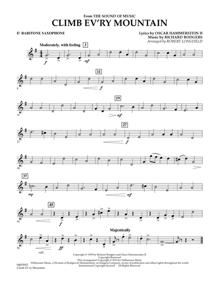 Climb Ev'ry Mountain (from The Sound of Music) - Eb Baritone Saxophone