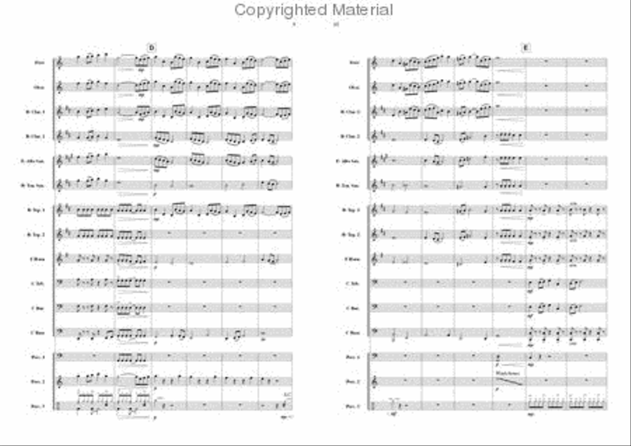 Olympic Dream Concert Band scores gallery preview page 5
