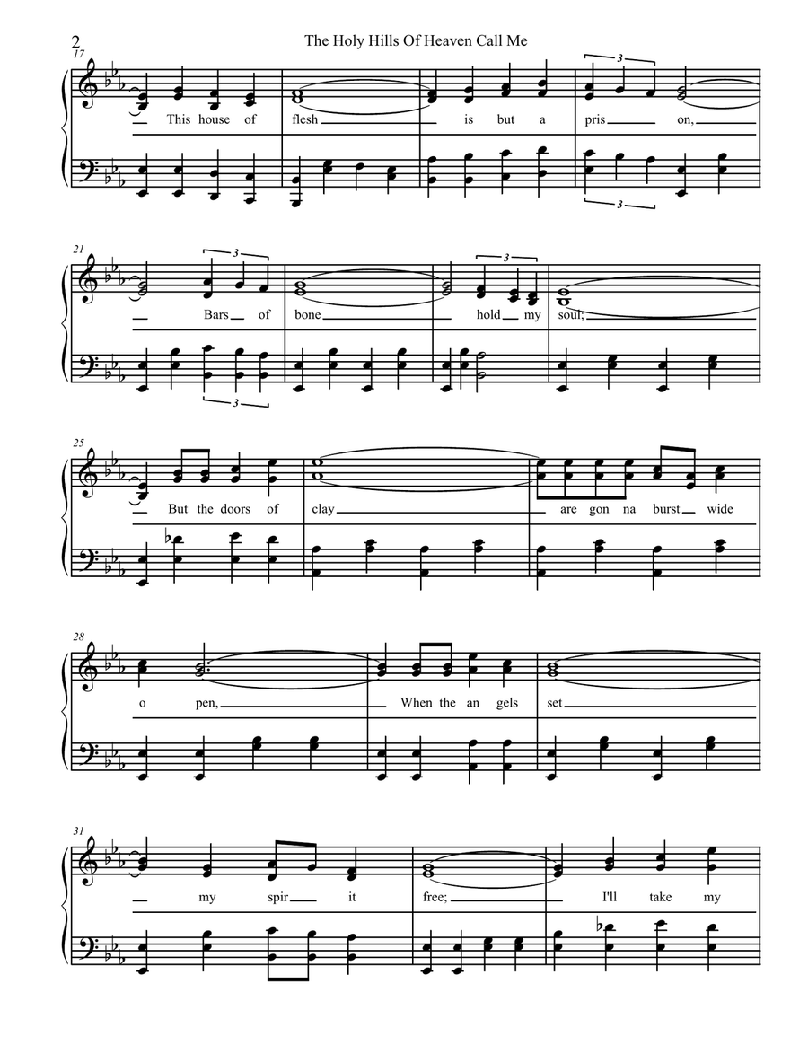 The Holy Hills Of Heaven Call Me Small Ensemble scores gallery preview page 2