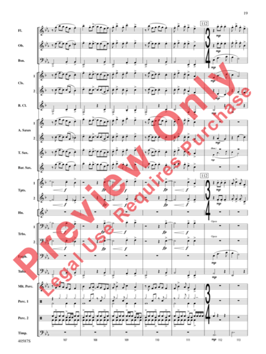 Rondo Picoso Concert Band scores gallery preview page 44