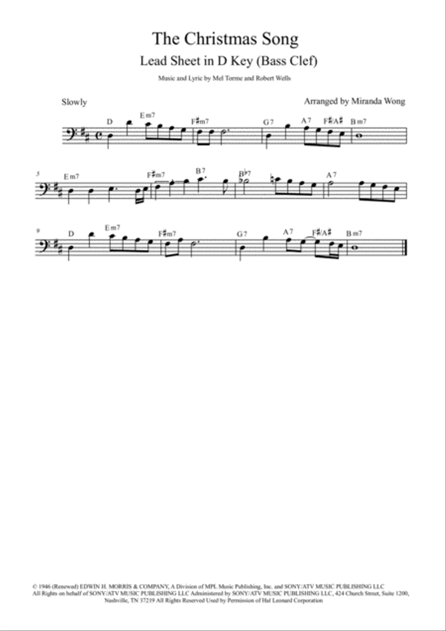 The Christmas Song (Chestnuts Roasting On An Open Fire) Small Ensemble scores gallery preview page 1