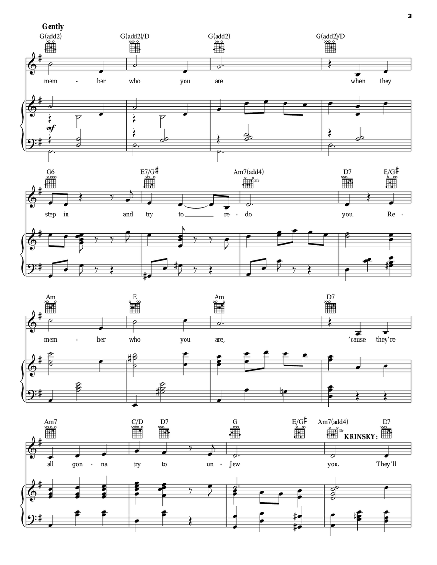 Remember Who You Are Remember Who You Are Piano, Vocal, Guitar scores gallery preview page 3