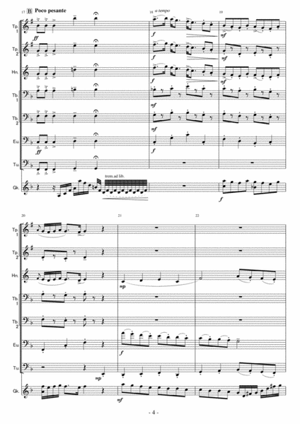 < Brass Septet and Glocken> Three Scenes from "Háry János" image number null