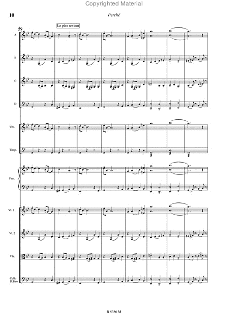Perche (Version Orchestre Junior) Concert Band scores gallery preview page 11