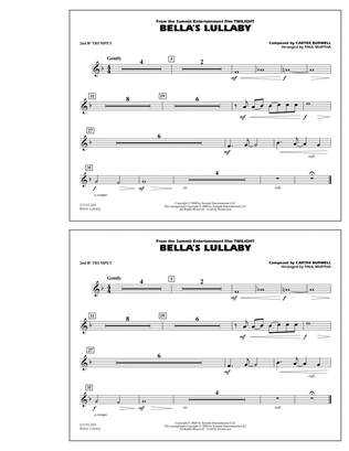 Bella's Lullaby (from "Twilight") - 2nd Bb Trumpet
