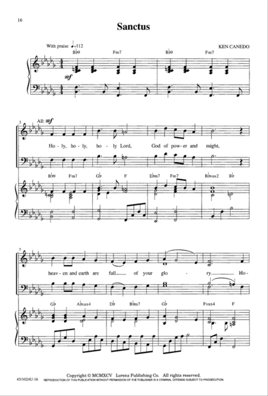 Mass of Compassion Mass of Compassion 4-Part scores gallery preview page 16